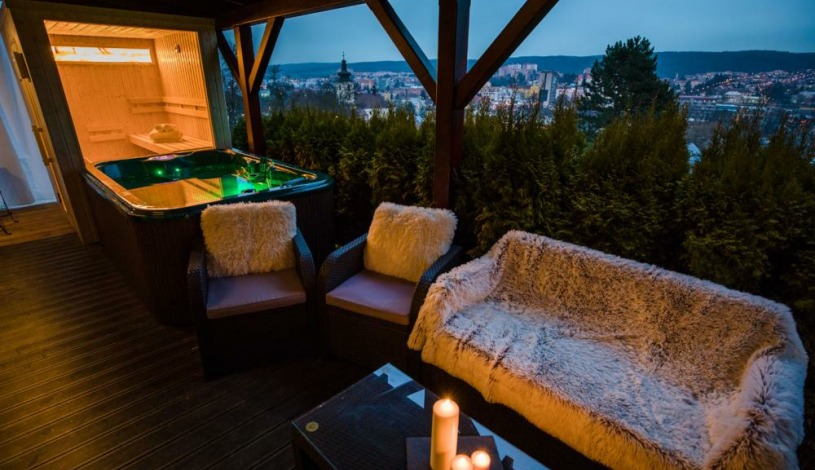 Penzion u Rechů Blansko - Zahradní apartmá s vířivkou a finskou saunou