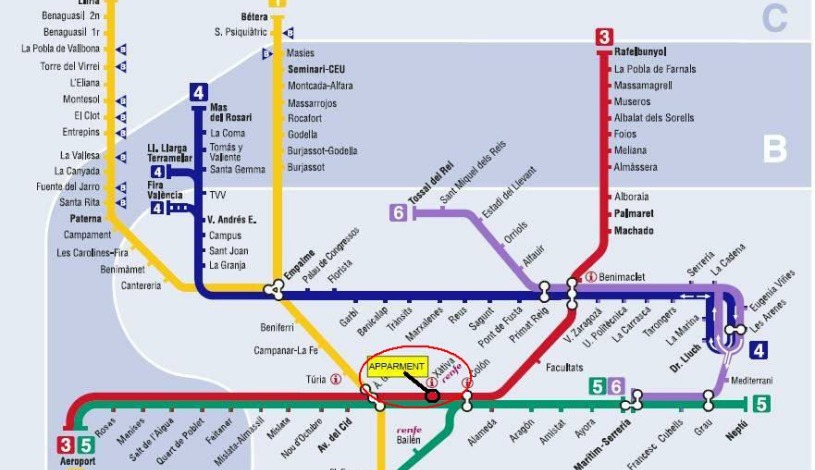 Apartment Calle Matemático Marzal Valencia - Apt 27273