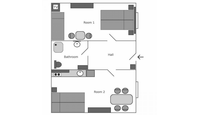 Aparthotel Biskupsky Dvur Praha - Apartmá 2+kk
