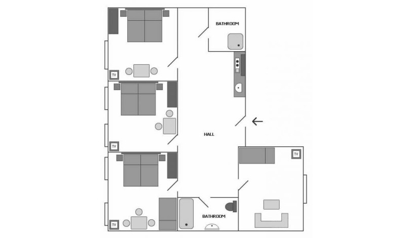Aparthotel Biskupsky Dvur Praha - Apartmá 4+kk