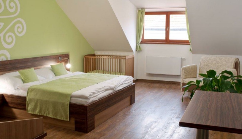 U Daliborky Louny - Dvoulůžkový pokoj s kuchyňkou č. 6, manželská postel , rozloha 45, 56 m2, přistýlka, dětská postýlka, Dvoulůžkový pokoj č. 3, manželská postel, rozloha 26,64 m2