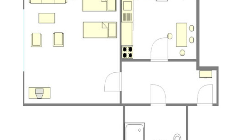 Apartmán Letna Praha - 1-комнатная квартира