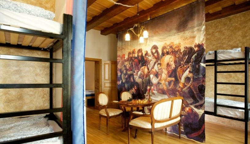 Apartments & Hostel Mitte Brno - lůžko ve společném šestilůžkovém dámském pokoji - Parnas, lůžko ve společném šestilůžkovém pokoji-Austerlitz