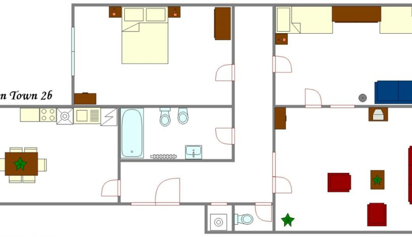 Apartamenty Praga Downtown Praha - Apartament (2 sypialnie)