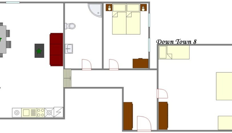 Apartamenty Praga Downtown Praha - Apartament (2 sypialnie)