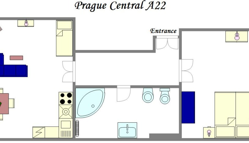 Apartamenty Praga Central Praha - Apartament (1 sypialnia)