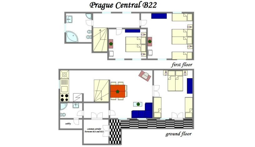 Apartamenty Praga Central Praha - Apartament Superior (3 sypialnie)
