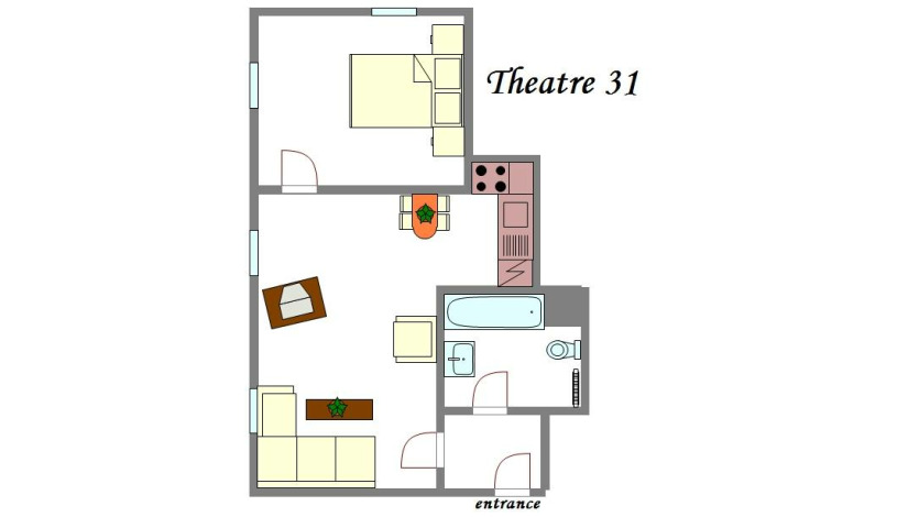 Apartamenty Theatre Praha - Apartament (1 sypialnia)