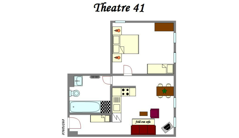 Apartamenty Theatre Praha - Apartament (1 sypialnia)