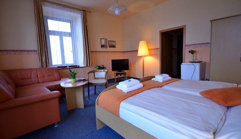 Hotel U Kozičky Teplice - Dvoulůžkový pokoj s výhledem do lesa