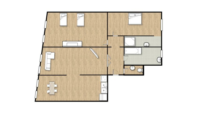 Apartment Rue Auguste Orts Brussel - Auguste 2
