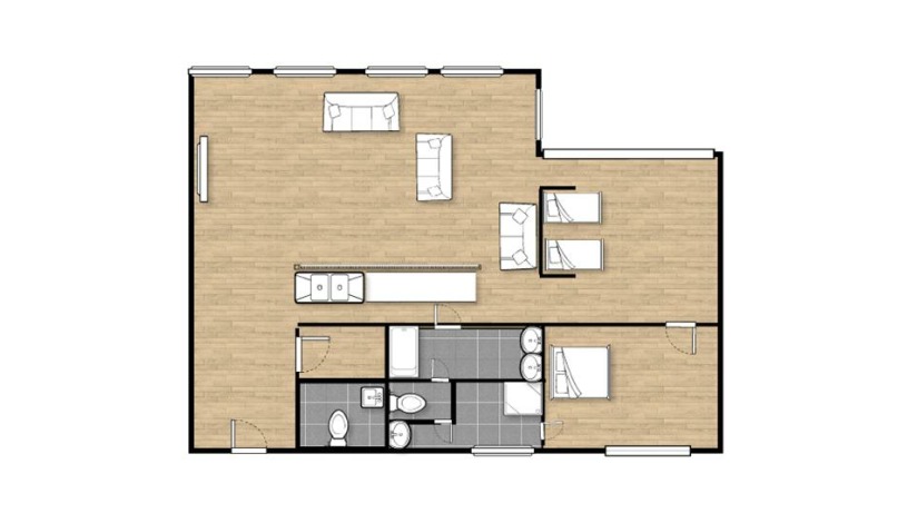 Apartment Rue du Poinçon Brussel - Loft 1