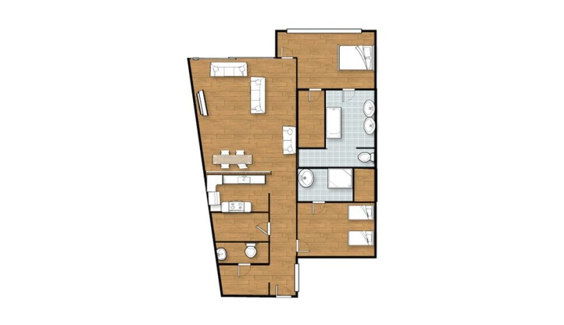 Apartment Rue du Poinçon Brussel - Loft 4