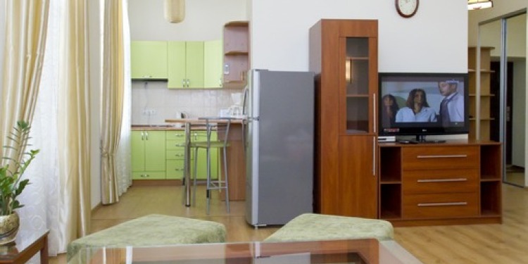 Studio Kiev Shevchenkivs'kyi district with kitchen for 2 persons