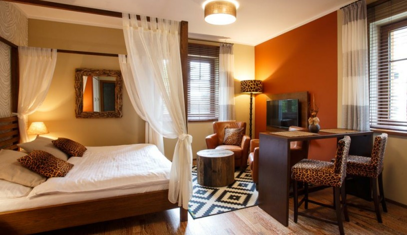 Vila Terra Luhačovice - Jednopokojový apartmán s kuchyňkou