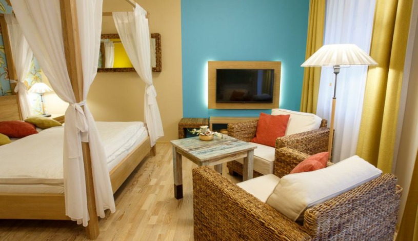 Vila Terra Luhačovice - Jednopokojový apartmán s kuchyňkou