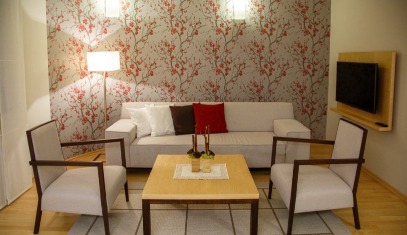 Vila Terra Luhačovice - Dvoupokojový apartmán s kuchyňkou, balkónem