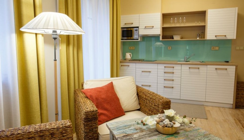 Vila Terra Luhačovice - Jednopokojový apartmán s kuchyňkou