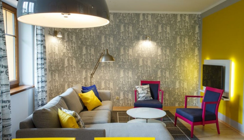 Vila Terra Luhačovice - Dvoupokojový apartmán s kuchyňkou, balkónem