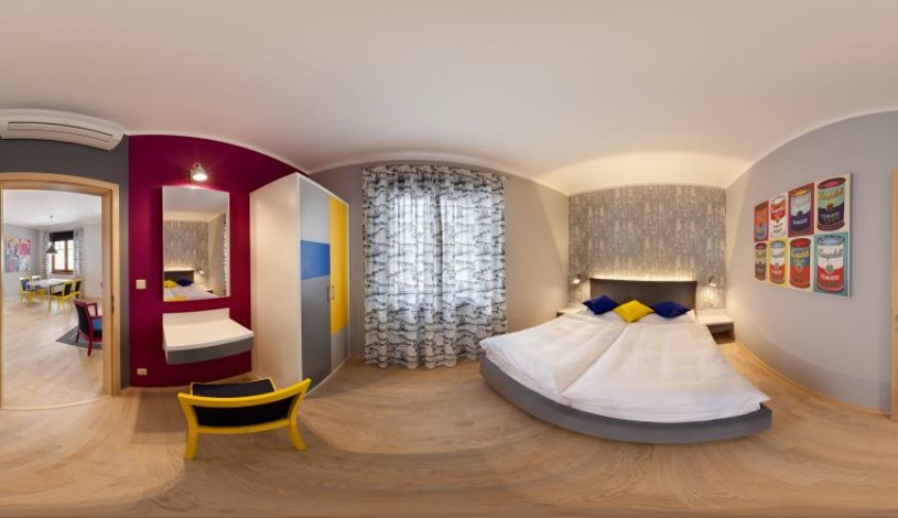 Vila Terra Luhačovice - Dvoupokojový apartmán s kuchyňkou, balkónem