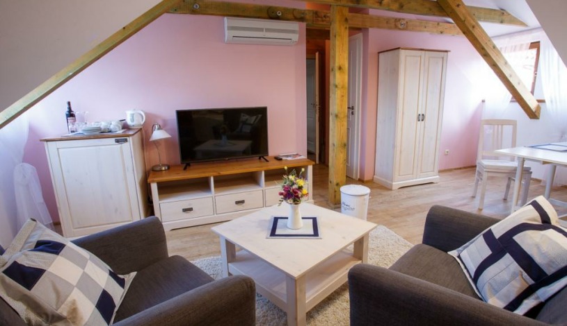 Vila Terra Luhačovice - Dvoulůžkový podkrovní pokoj s lednicí