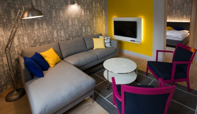 Vila Terra Luhačovice - Jednopokojový apartmán s kuchyňkou