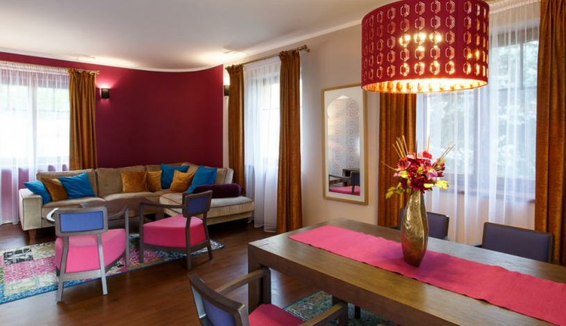 Vila Terra Luhačovice - Dvoupokojový apartmán s kuchyňkou, balkónem