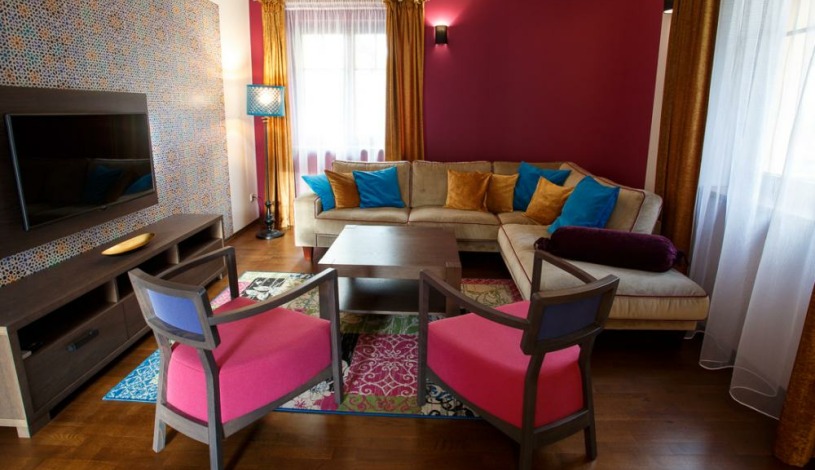 Vila Terra Luhačovice - Dvoupokojový apartmán s kuchyňkou, balkónem