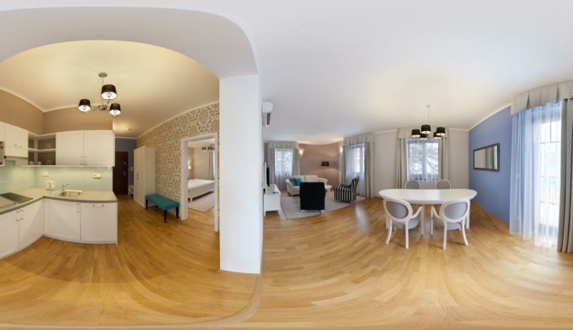 Vila Terra Luhačovice - Dvoupokojový apartmán s kuchyňkou, balkónem