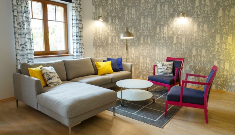 Vila Terra Luhačovice - Dvoupokojový apartmán s kuchyňkou, balkónem