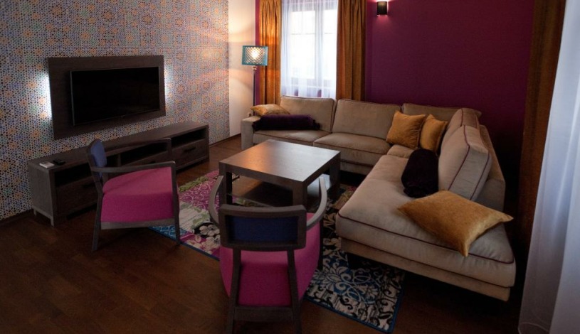 Vila Terra Luhačovice - Dvoupokojový apartmán s kuchyňkou, balkónem