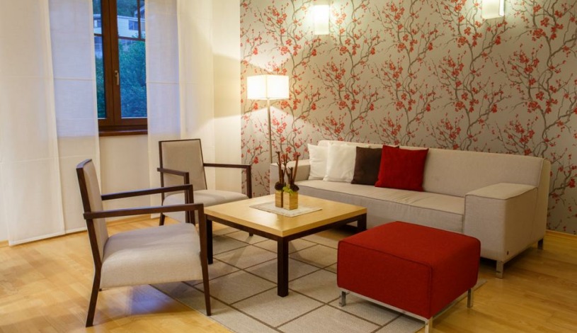 Vila Terra Luhačovice - Dvoupokojový apartmán s kuchyňkou, balkónem