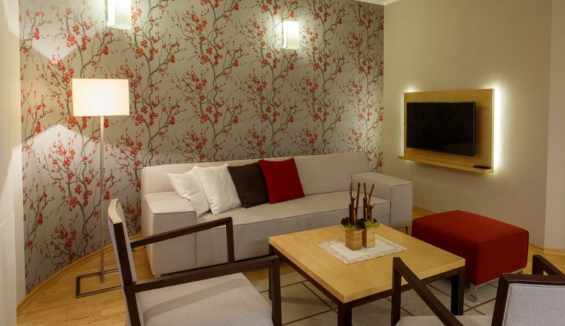 Vila Terra Luhačovice - Dvoupokojový apartmán s kuchyňkou, balkónem