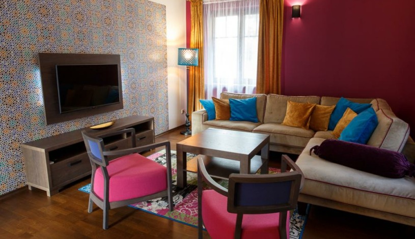 Vila Terra Luhačovice - Dvoupokojový apartmán s kuchyňkou, balkónem