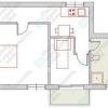 2-Schlafzimmer Appartement Split mit Küche für 3 Personen