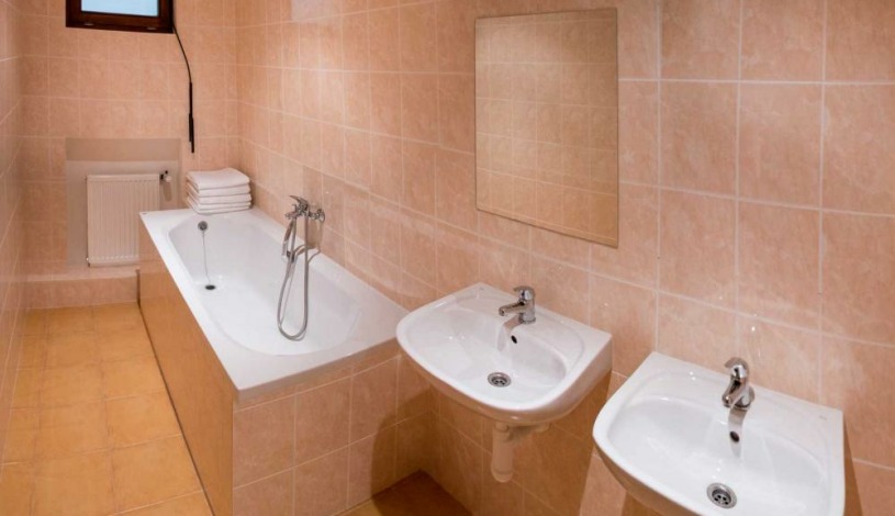 BookClever Apartments Prague Praha - City  Garden Apartments  wellness  5 - Studio 6 os. v suterénu koupelna mimo pokoj
