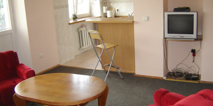 1-sypialniowy Apartament w Wilno Naujamiestis z kuchnią dla 4 osoby