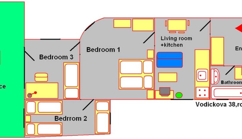 Hotel Apartamenty Plac Wacława Praha - Apartament (4 sypialnie)