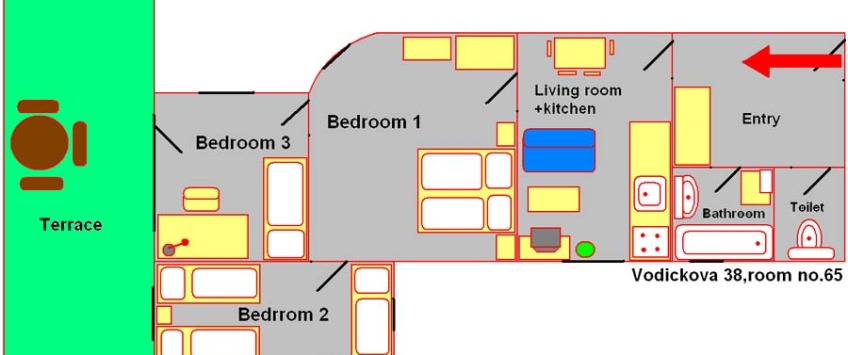 Hotel Apartamenty Plac Wacława Praha - Apartament (4 sypialnie)
