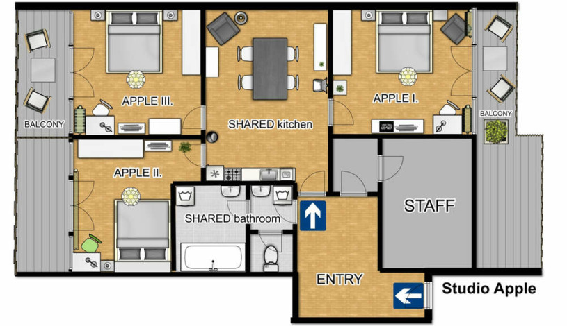 Hotel Apartamenty Plac Wacława Praha - Studio