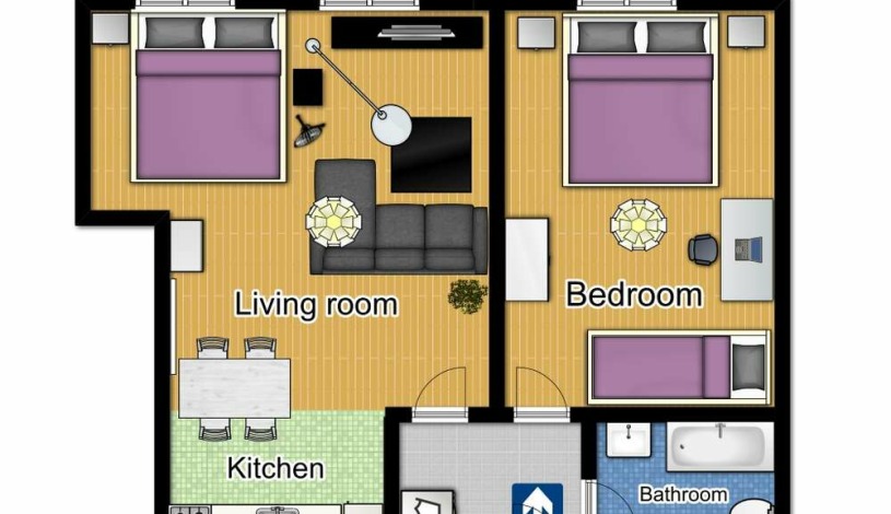Hotel Apartamenty Plac Wacława Praha - Apartament (2 sypialnie)